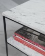 Кофейный столик с мраморной столешницей черный — предпросмотр изображения 2
