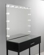 Гримерный стол для визажиста черный 110 см light — предпросмотр изображения 5