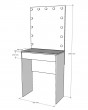 Гримерный стол дуб 80 см Light — предпросмотр изображения 6