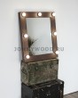 Фото гримерного зеркала в деревянной раме jw70x60wood