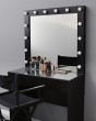 Гримерный стол с зеркалом черный 100 см — предпросмотр изображения 2