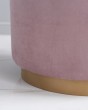 Пуф цилиндр темно-розовый на золотом основании — предпросмотр изображения 3