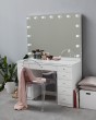 Туалетный столик с гримерным зеркалом белый 120 см — предпросмотр изображения 5