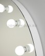Круглое гримерное зеркало белое 90 см, е 14 — предпросмотр изображения 3