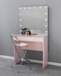 Гримерный стол розовый 100 см Light — предпросмотр изображения 1