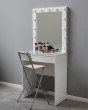 Гримерный стол с зеркалом белый 80 см — предпросмотр изображения 2
