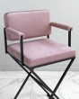 Режиссерский барный стул розовый — предпросмотр изображения 2