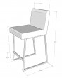 Барный стул визажиста кэмэл-черный — предпросмотр изображения 5