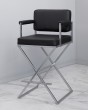 Режиссерский стул черный + серебро — предпросмотр изображения 1