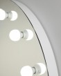 Круглое гримерное зеркало белое 90 см, е 14 — предпросмотр изображения 5