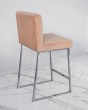 Барный стул визажиста хром-кэмэл — предпросмотр изображения 2