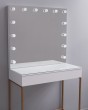 Фото гримерного стола для визажиста бело-золотой 100 см 0255 Johny Wood 1