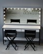 Гримерное зеркало +стол визажиста на 2 места бетон пайн — предпросмотр изображения 3