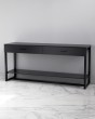 Гримерный стол с ящиками для визажиста черный — предпросмотр изображения 1