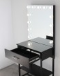 Гримерный стол для визажиста черный 80 см — предпросмотр изображения 3