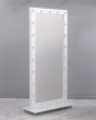 Зеркало в полный рост с лампочками на подставке белое — предпросмотр изображения 1