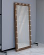 Зеркало в деревянной раме с  лампочками "Грецкий орех" — предпросмотр изображения 2