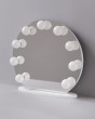 Круглое гримерное зеркало на подставке белое 70 см — предпросмотр изображения 6