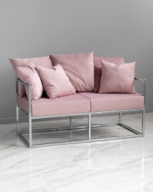 Фото дивана для салона красоты розового Johny Wood