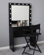 Гримерный стол с зеркалом черный 100 см — предпросмотр изображения 4