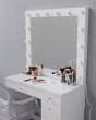 Туалетный столик с зеркалом в раме белый — предпросмотр изображения 3