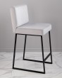 Барный стул визажиста черный-светло-серый — предпросмотр изображения 2