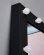 Зеркало в полный рост с лампочками на подставке черное — предпросмотр изображения 3