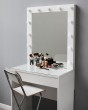 Гримерный стол с зеркалом белый 80 см — предпросмотр изображения 1