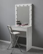 Гримерный стол с зеркалом бетон 80 см