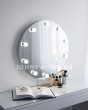 Фото круглого гримерного зеркала с лампочками jw70r 1