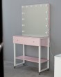 Гримерный стол визажиста розовый 100 см