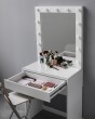 Гримерный стол с зеркалом белый 80 см — предпросмотр изображения 3