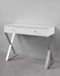 Консольный стол с ящиками белый + серебро — предпросмотр изображения 2