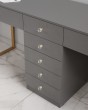 Маникюрный стол с вытяжкой для двух мастеров серый — предпросмотр изображения 3