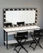 Гримерное зеркало + стол для визажиста бетон пайн — предпросмотр изображения 2