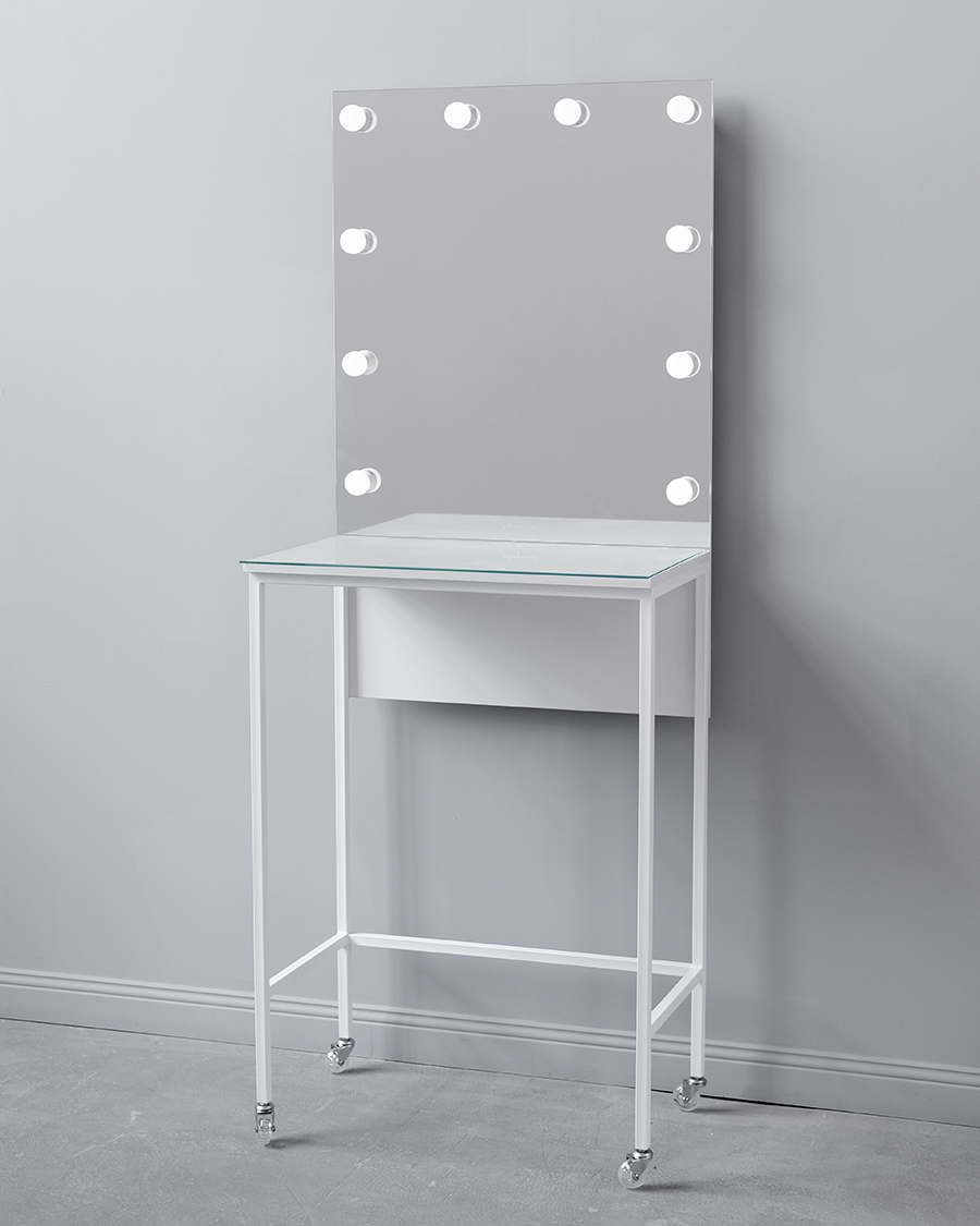 Гримерный стол для визажиста белый 70 см Light